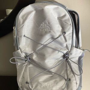 North face Jester backpack in light gray
